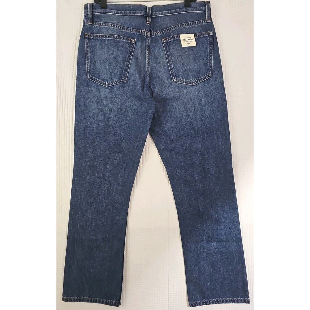 Outerknown ~Men's 33×30~ Blue Denim Sea Jeans The Dunes Straight Organic Cotton. - Picture 12 of 16
